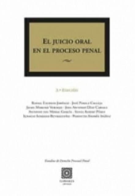 Imagen 0 de JUICIO ORAL EN EL PROCESO PENAL 2021