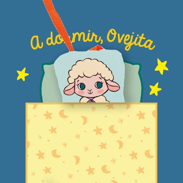 Cuentos para bebés - A dormir, Ovejita: Libro de tela suave para bebés entre 0 y 36 meses. Interactivo y con una oveja de juguete.