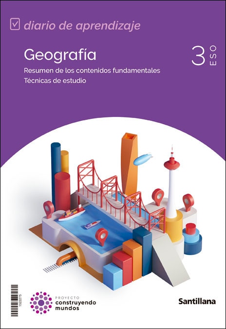 3ESO GEOGRAFIA MEC CONSTRUYENDO MUNDOS SANTILLANA  (Tapa blanda) 1