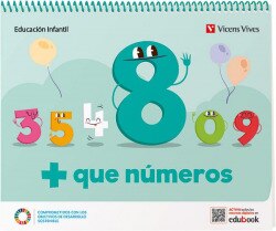 + QUE NUMEROS CUADERNO 8 (Tapa blanda) 1