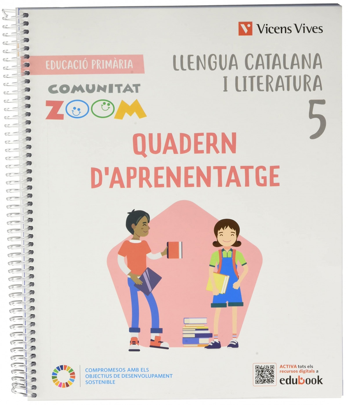 Portada de Llengua Catalana i Literatura 5. Quadern d'aprenentatge (Communitat Zoom)
