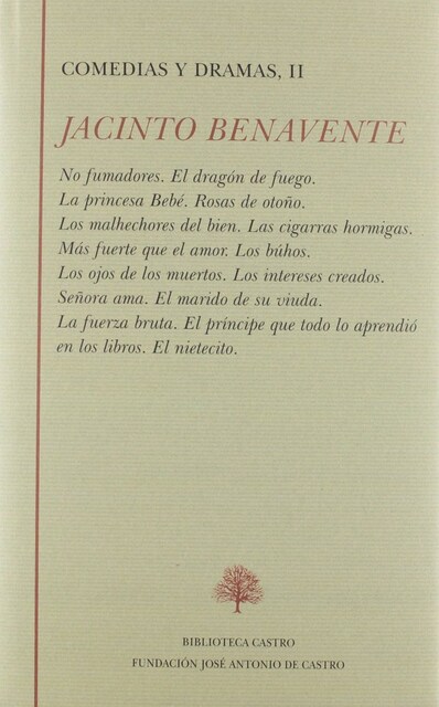 Imagen 0 de JACINTO BENAVENTE II COMEDIAS Y DRAMAS II