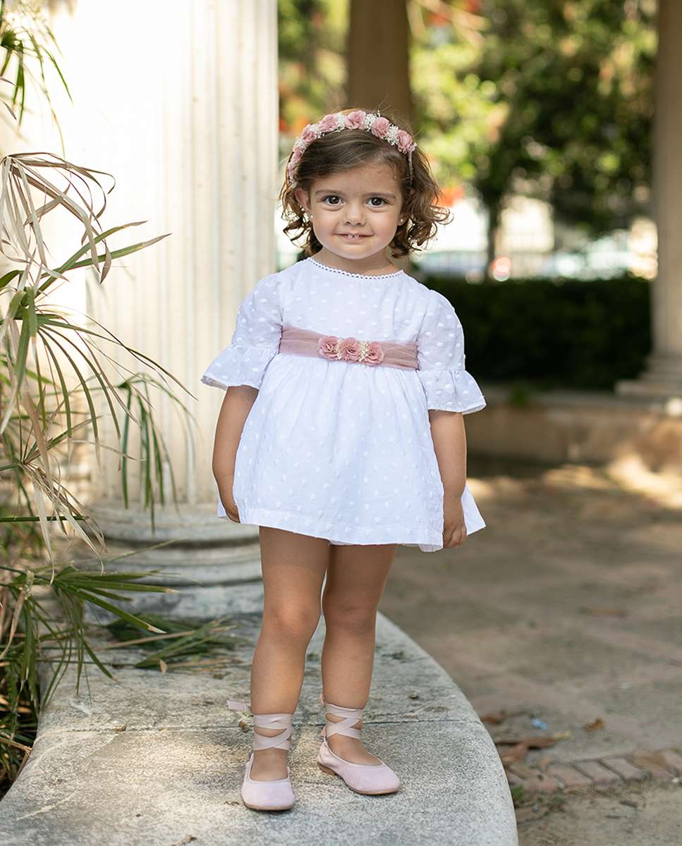 Vestido blanco niña el best sale corte ingles