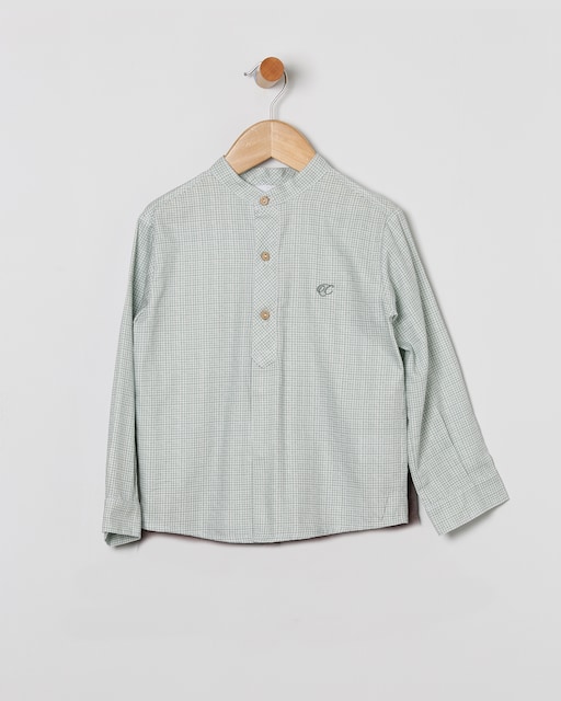 Imagen 0 de Camisa vichy de niño de niño de algodón