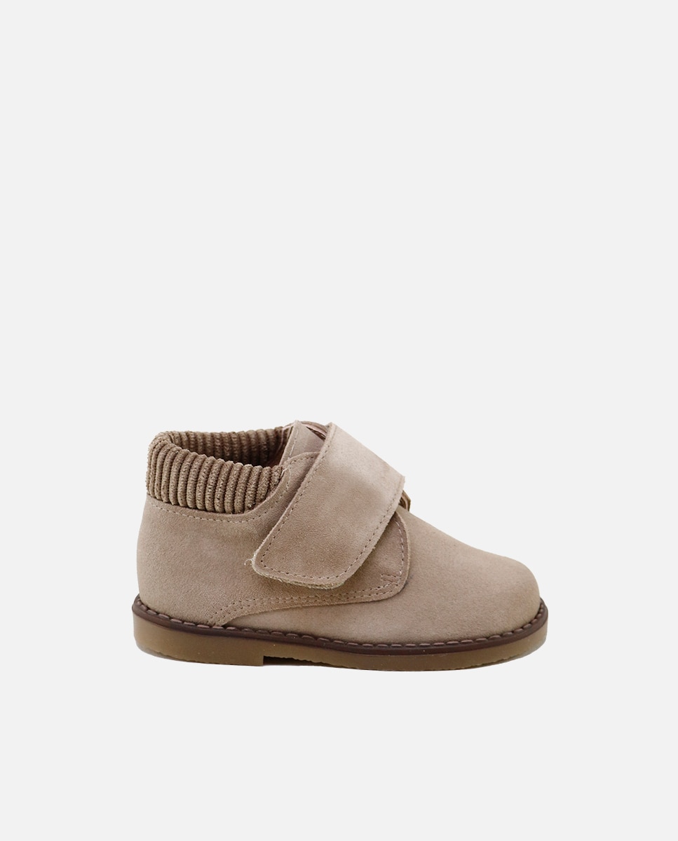 Botas de bebés en piel serraje con cierre adherente - Eli 1957 - Camel Camel-1
