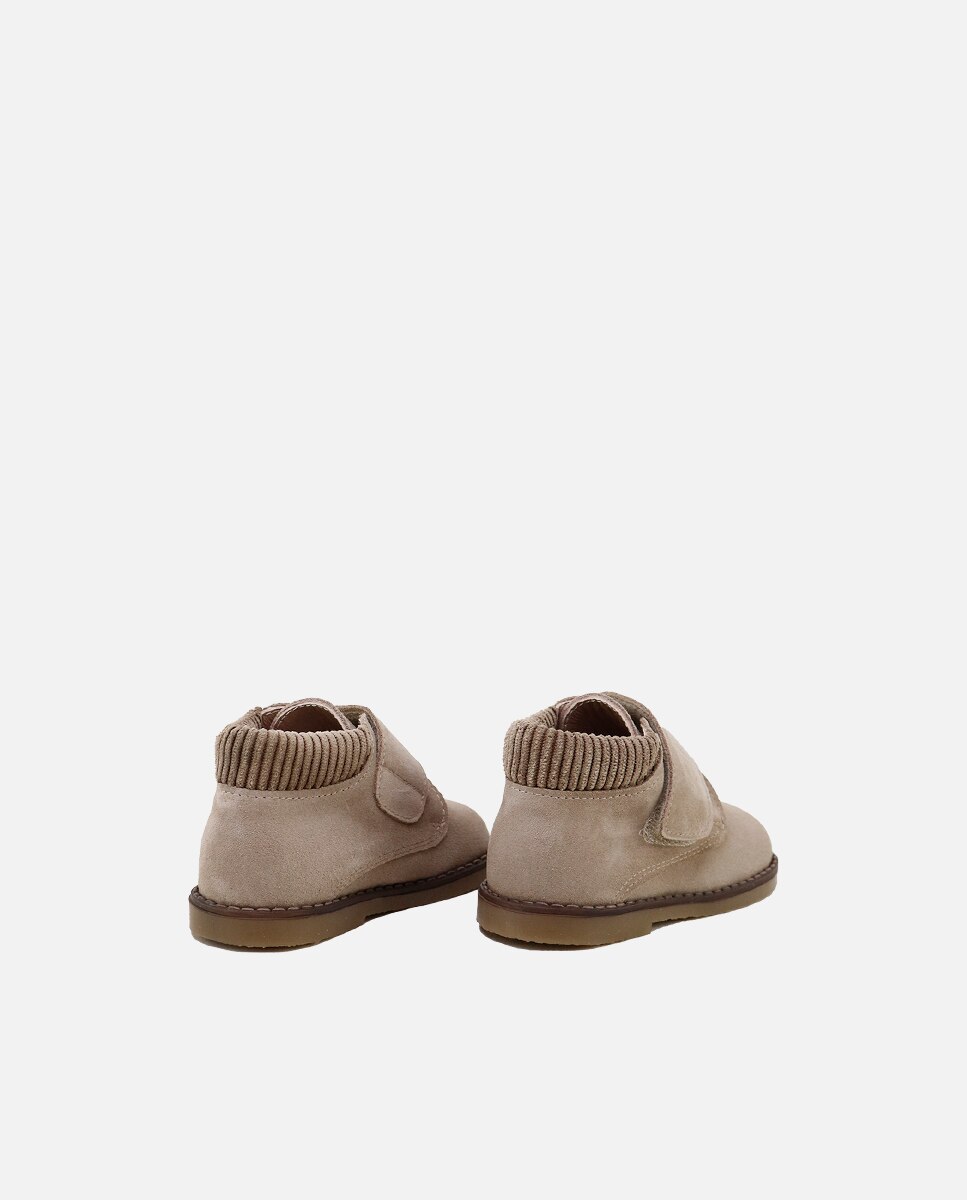 Botas de bebés en piel serraje con cierre adherente - Eli 1957 - Camel Camel-3