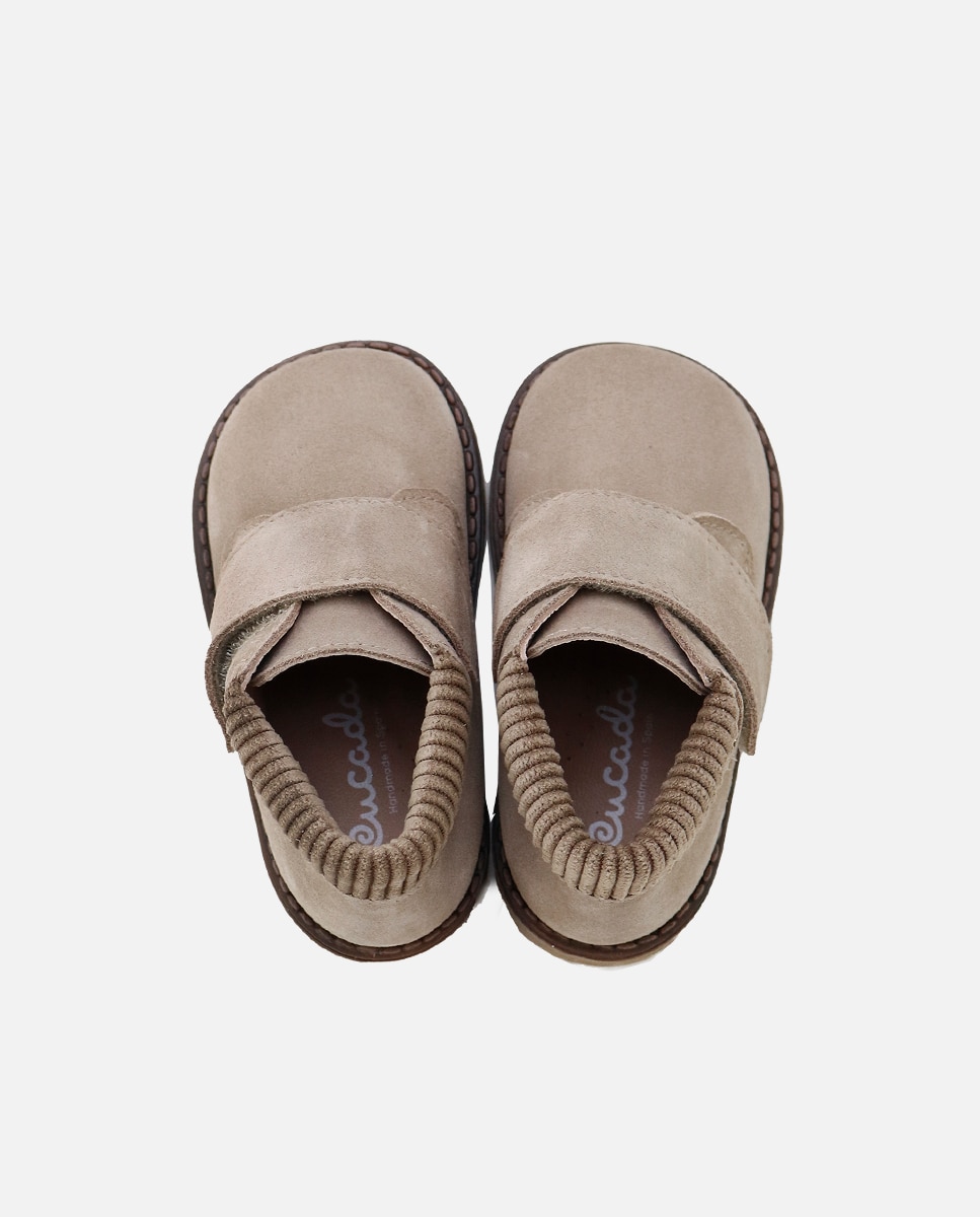 Botas de bebés en piel serraje con cierre adherente - Eli 1957 - Camel Camel-4