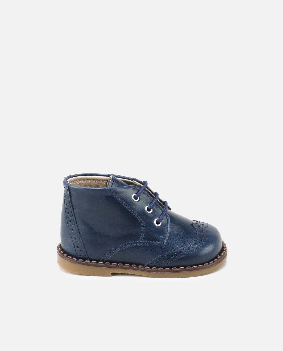 Botas piel cordones - Eli 1957 - Azul marino Azul marino-1