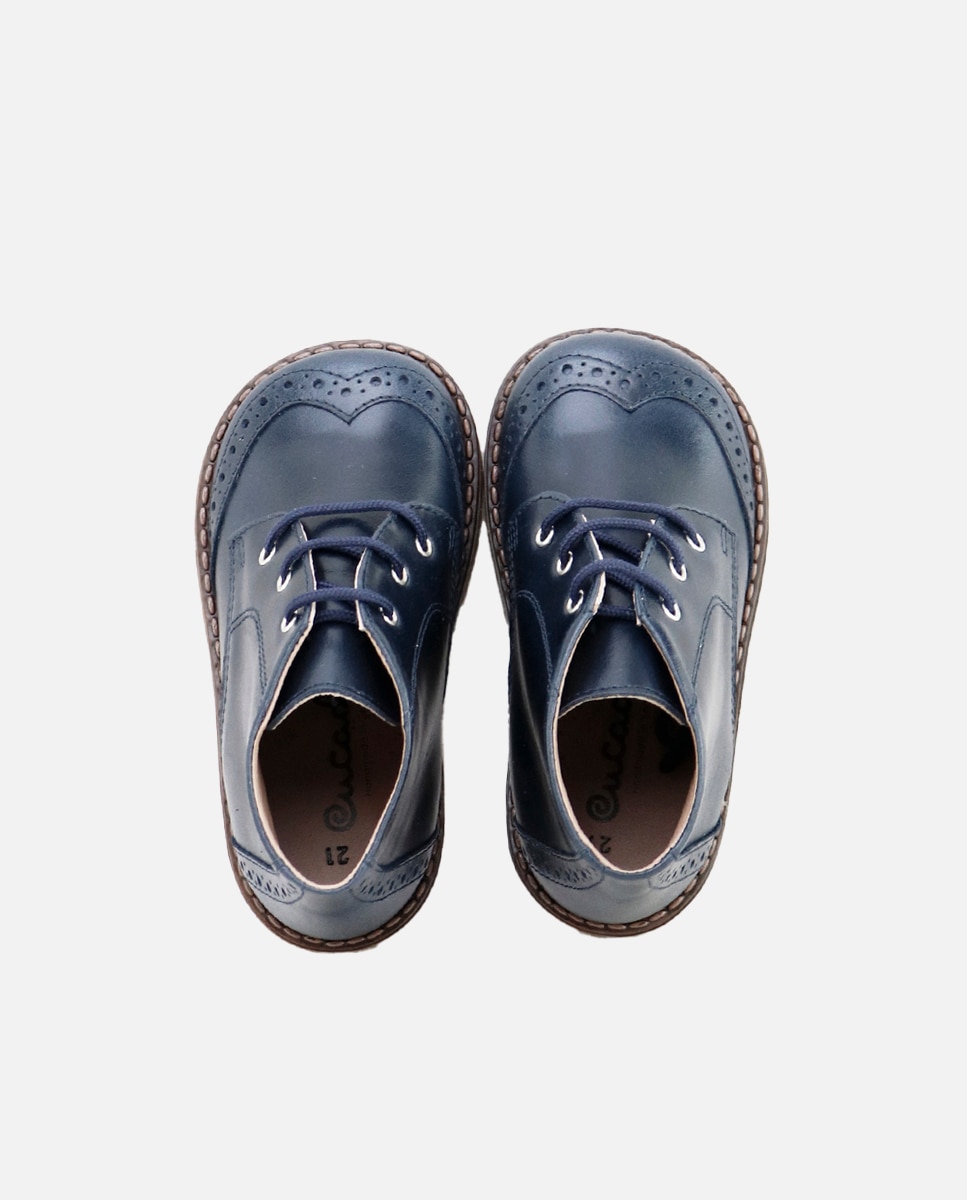 Botas piel cordones - Eli 1957 - Azul marino Azul marino-4