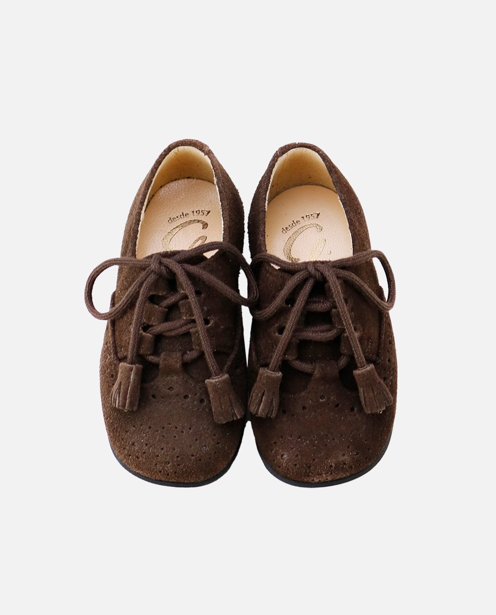 Imagen 4 de Zapatos estilo gales de bebés en piel picada - Eli 1957 - Marrón Marrón