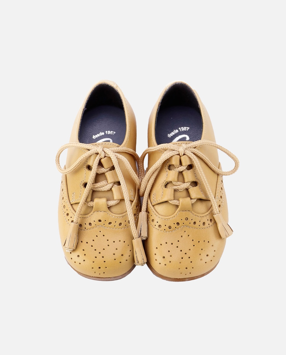 Imagen 4 de Zapatos estilo gales de bebés en piel picada - Eli 1957 - Beige Beige