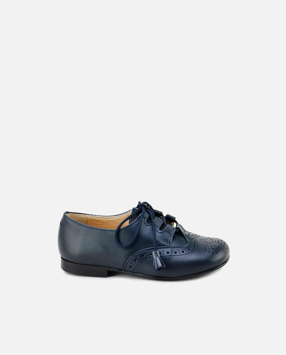 Imagen 1 de Zapatos estilo gales de bebés en piel picada - Eli 1957 - Azul Azul