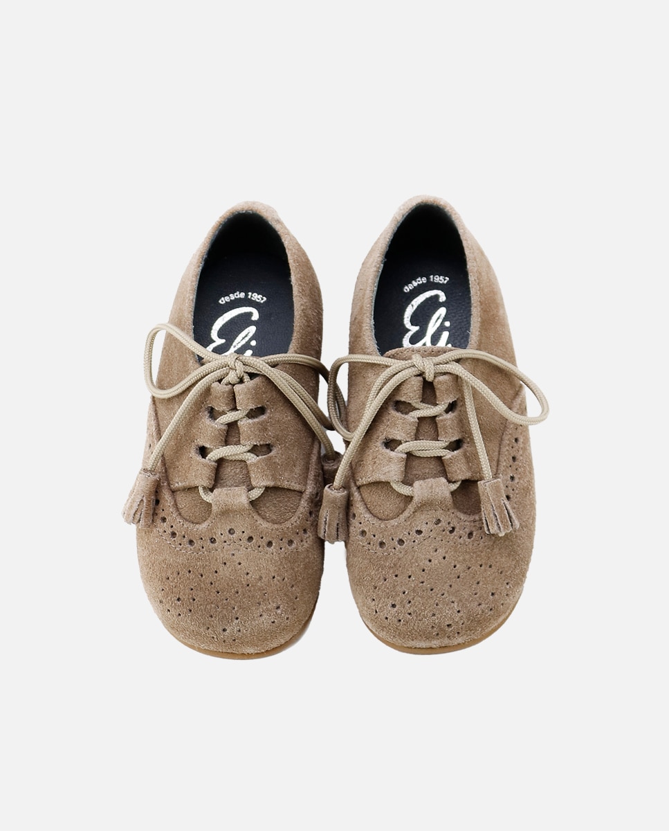 Imagen 4 de Zapatos estilo gales de bebés en piel picada - Eli 1957 - Topo Topo