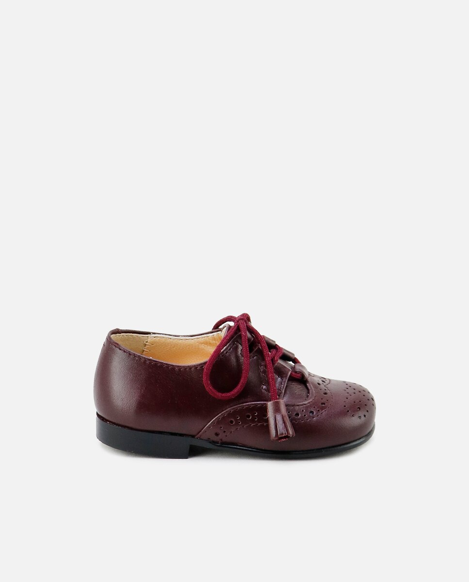 Zapato inglés de niño clásicos en piel - Eli 1957 - Burdeos Burdeos-1