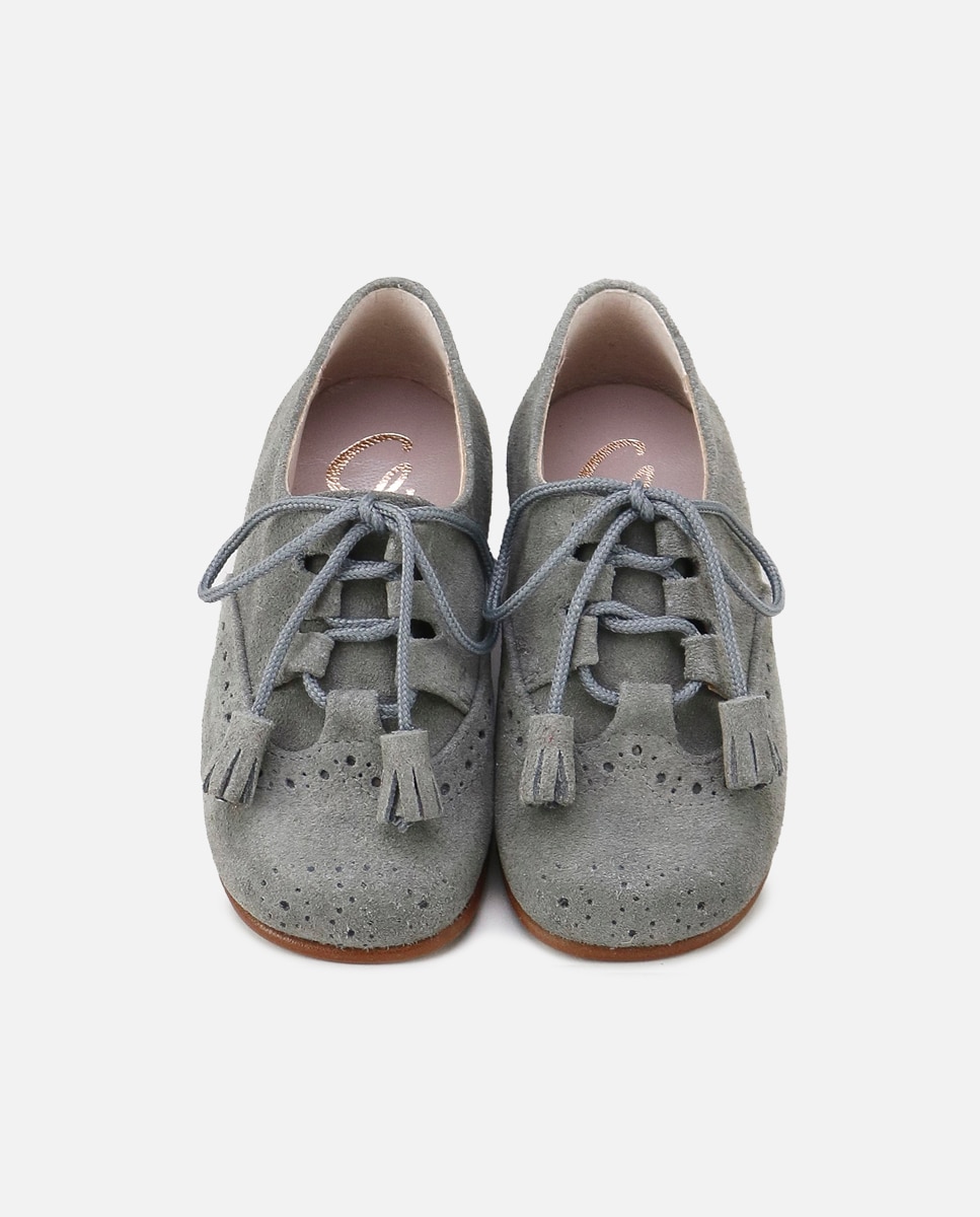 Imagen 4 de Zapatos estilo gales de bebés en piel picada - Eli 1957 - Ceniza Ceniza