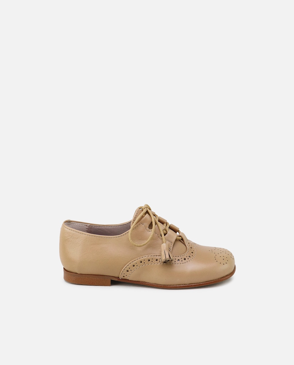 Imagen 1 de Zapatos estilo gales de bebés en piel picada - Eli 1957 - Crema Crema