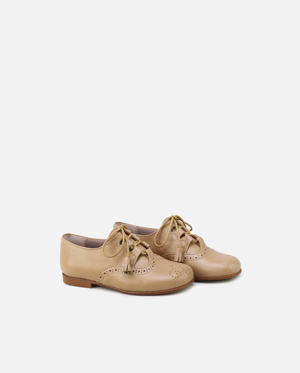 Imagen 2 de Zapatos estilo gales de bebés en piel picada - Eli 1957 - Crema Crema