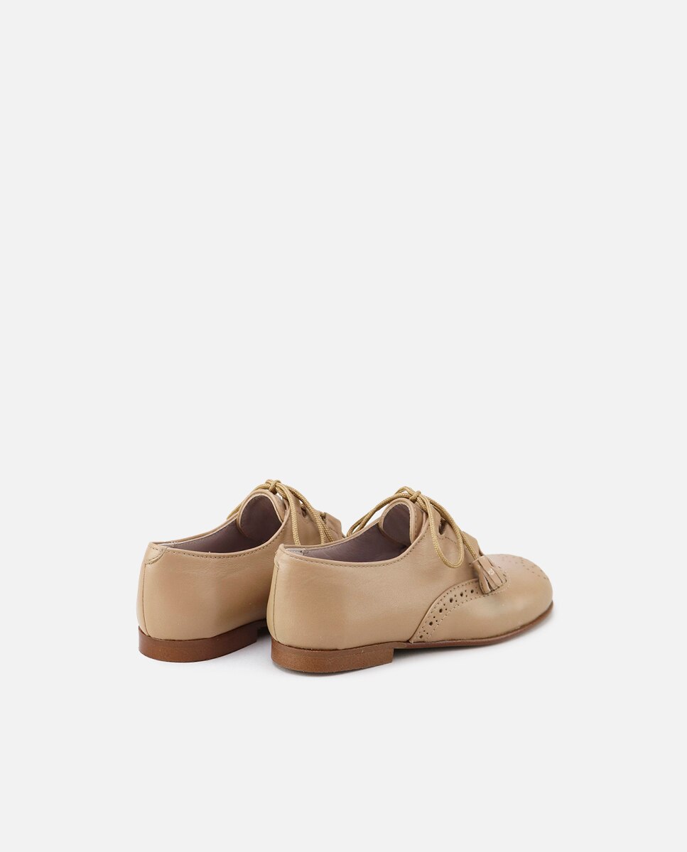 Imagen 3 de Zapatos estilo gales de bebés en piel picada - Eli 1957 - Crema Crema