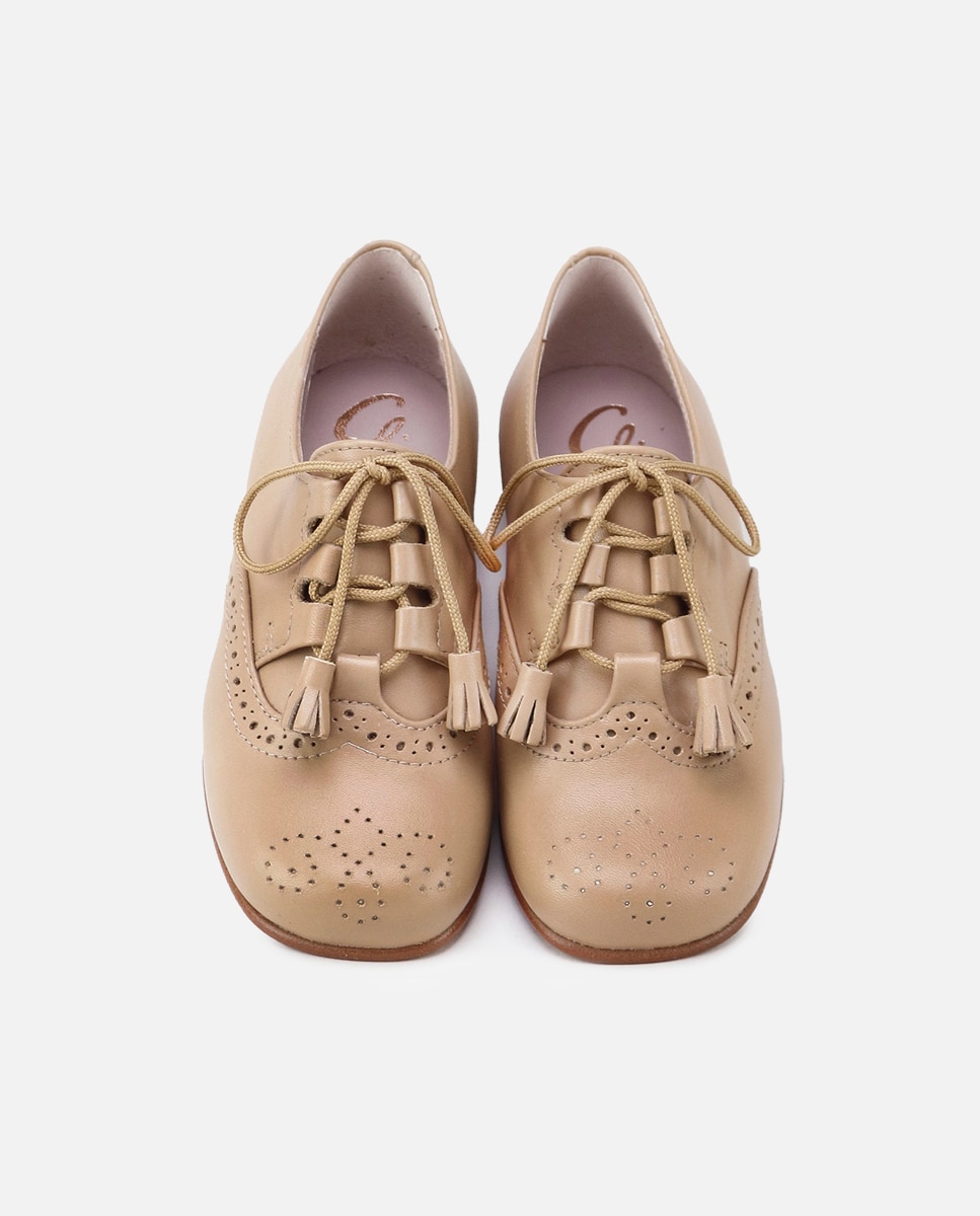 Imagen 4 de Zapatos estilo gales de bebés en piel picada - Eli 1957 - Crema Crema