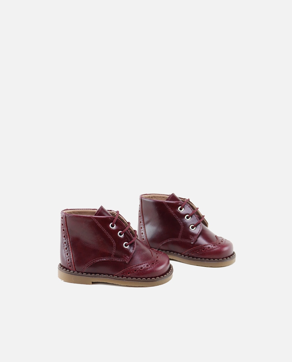 Botas piel cordones - Eli 1957 - Burdeos Burdeos-2