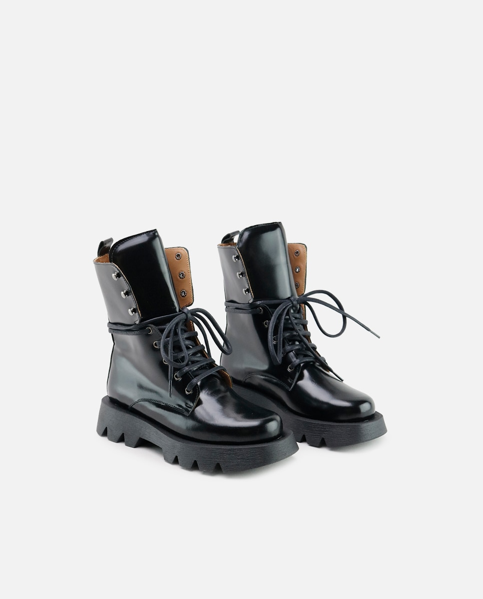 Botas de niña en piel color - Eli 1957 - Negro Negro-2