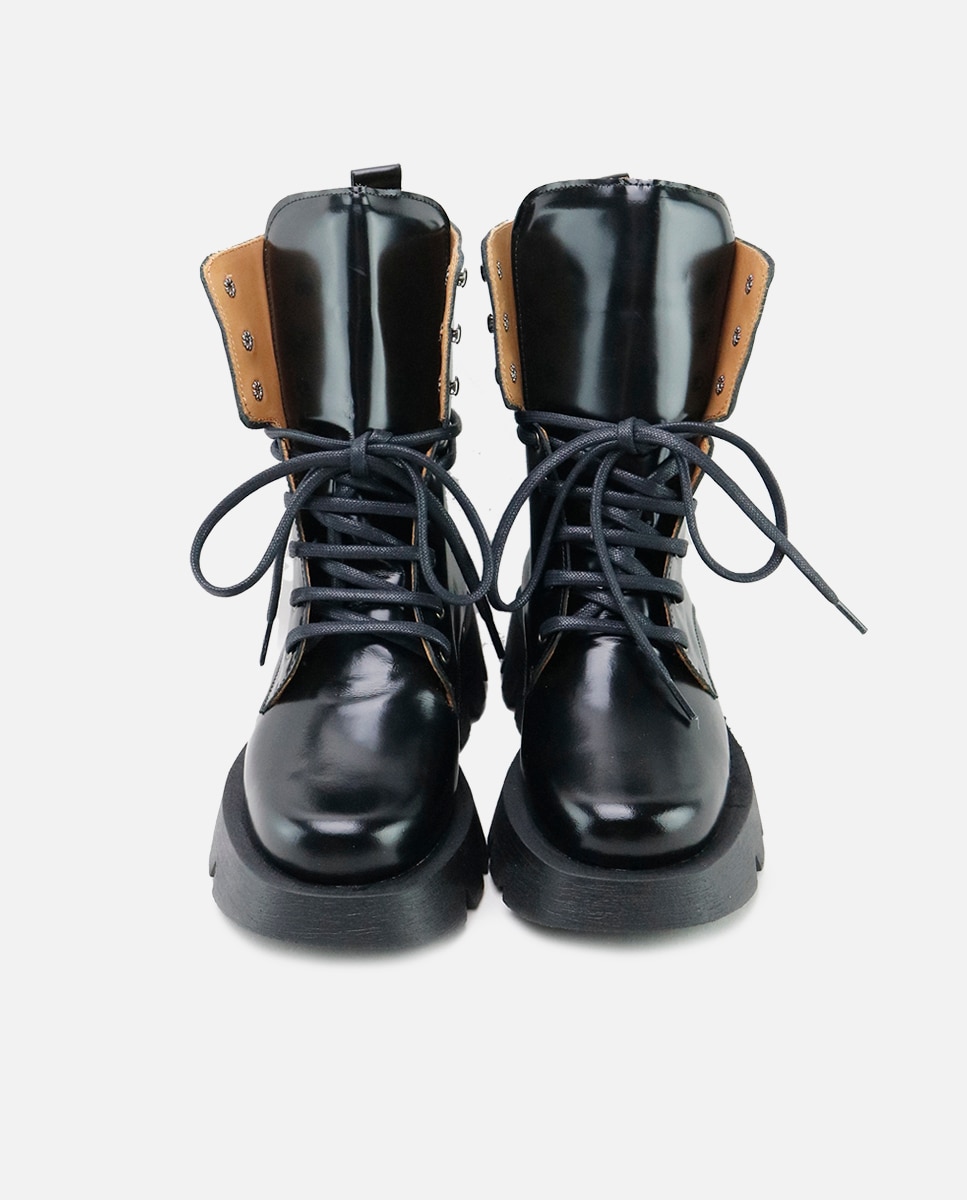 Botas de niña en piel color - Eli 1957 - Negro Negro-4