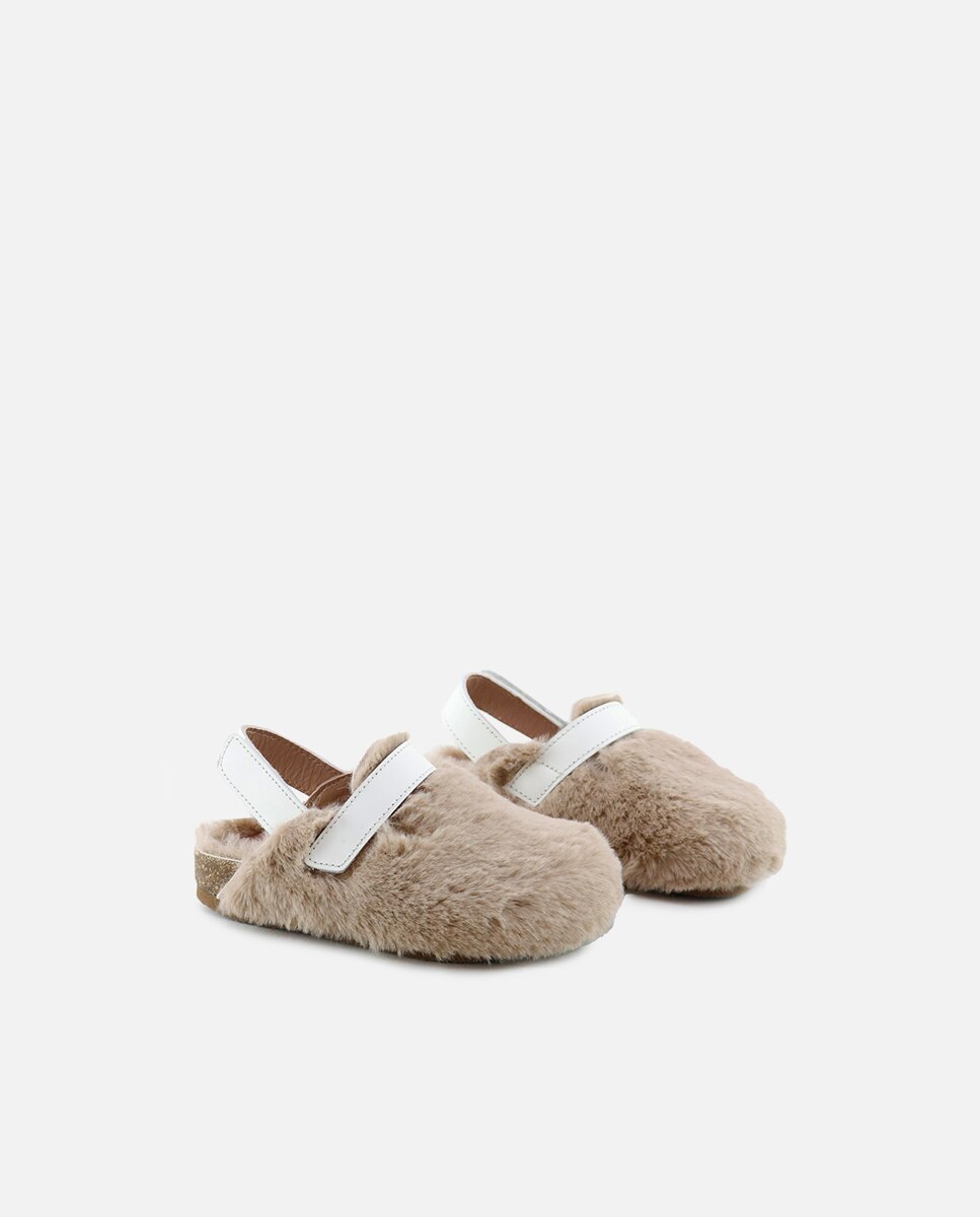 Zuecos de niños de pelo en color - Eli 1957 - Beige Beige-2