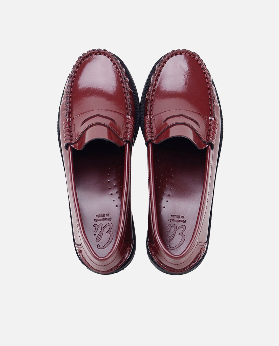 Mocasines castellanos de niños en piel color - Eli 1957 - Burdeos Burdeos-4