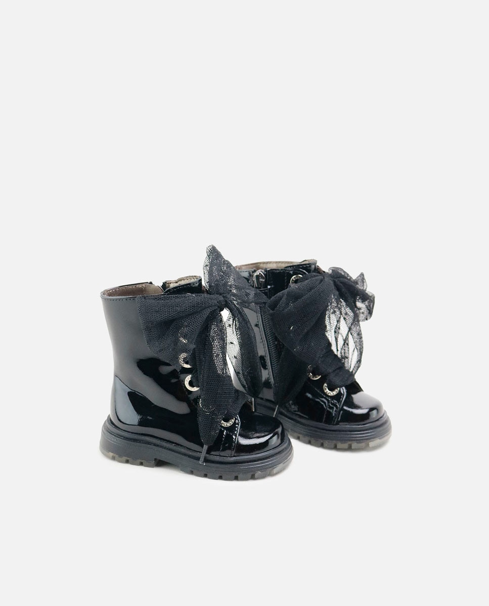 Botas charol lazo plumeti - Eli 1957 - Negro Negro-2