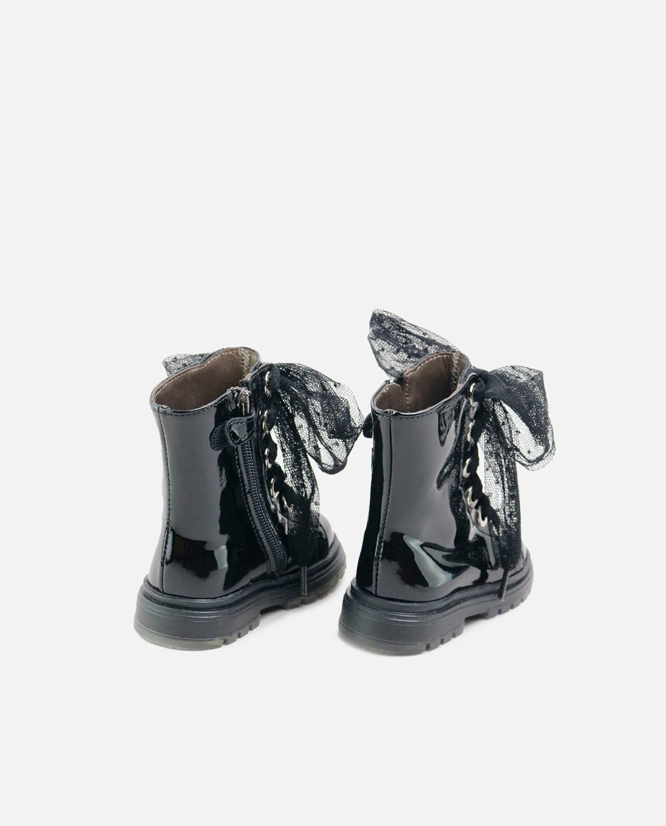 Botas charol lazo plumeti - Eli 1957 - Negro Negro-3