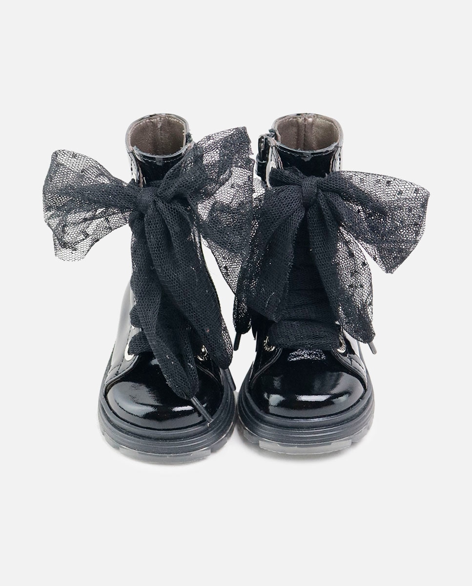 Botas charol lazo plumeti - Eli 1957 - Negro Negro-4