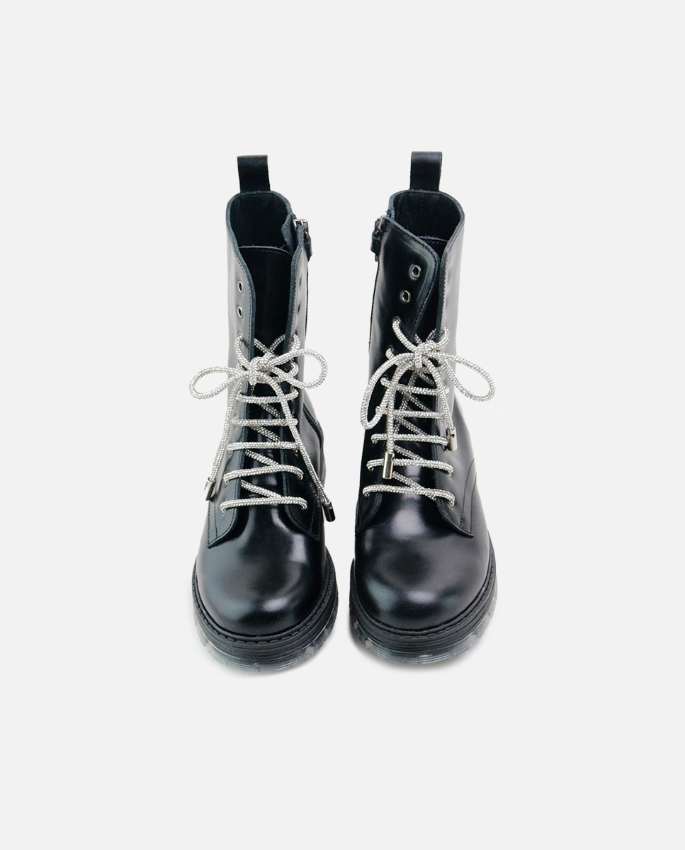 Botas de niños en piel color - Eli 1957 - Negro Negro-4