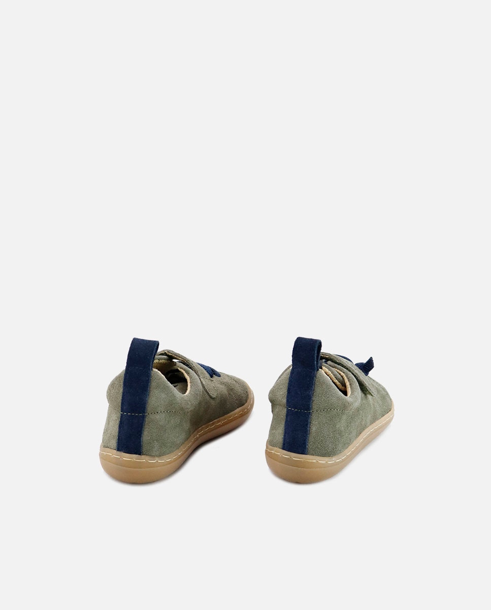 Imagen 3 de Zapatillas de piel barefoot piel - Eli 1957 - Verde militar Verde militar