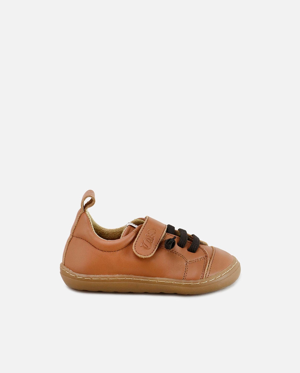 Imagen 1 de Zapatillas de piel barefoot piel - Eli 1957 - Camel Camel
