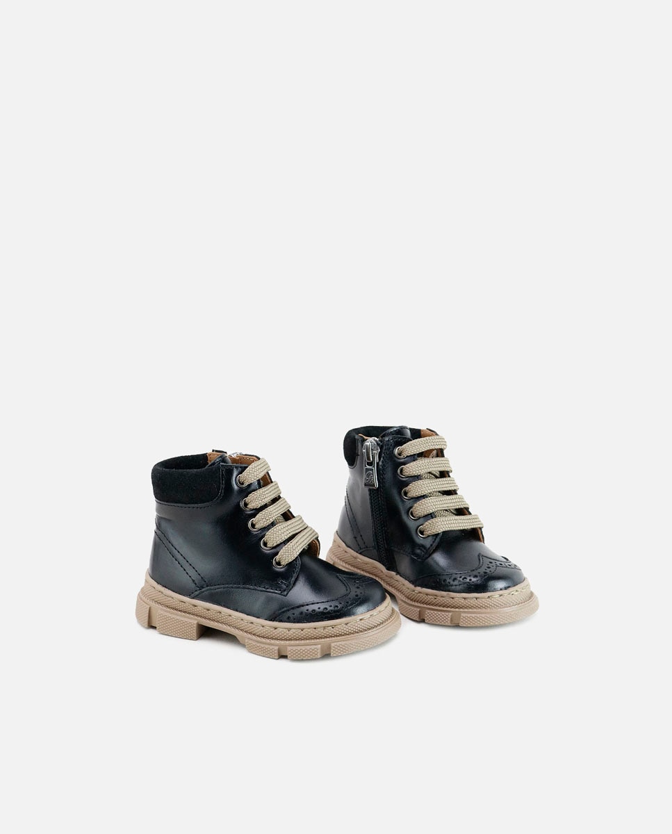 Botas piel picados - Eli 1957 - Negro Negro-2