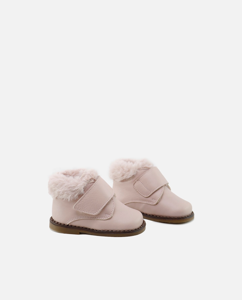 Imagen 2 de Botas de bebé de piel con forro de pelo - Eli 1957 - Rosa claro Rosa claro