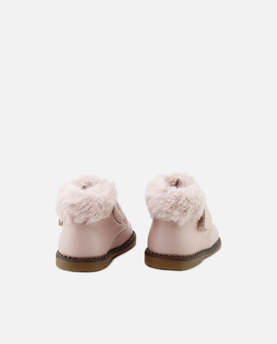 Imagen 3 de Botas de bebé de piel con forro de pelo - Eli 1957 - Rosa claro Rosa claro