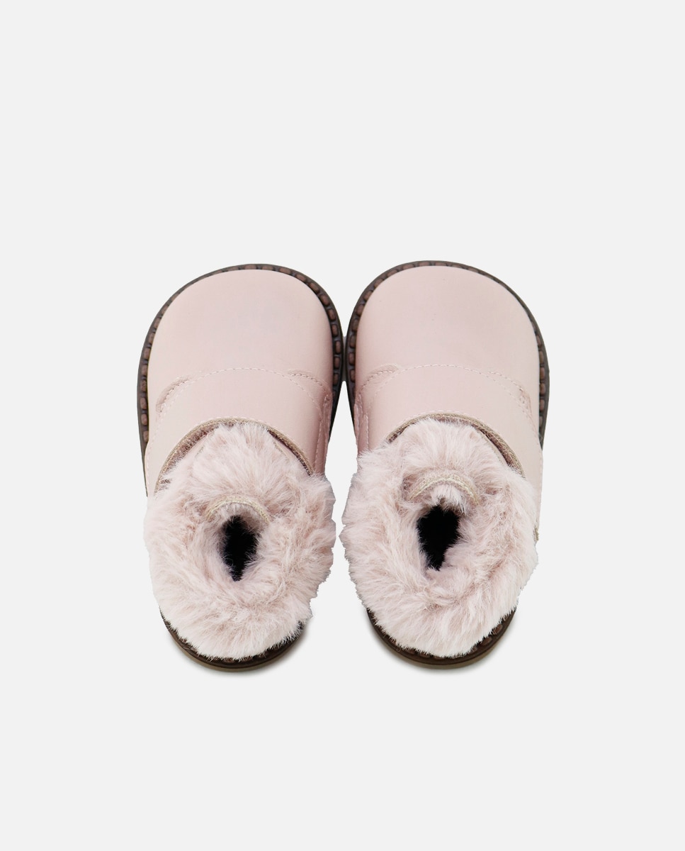Imagen 4 de Botas de bebé de piel con forro de pelo - Eli 1957 - Rosa claro Rosa claro