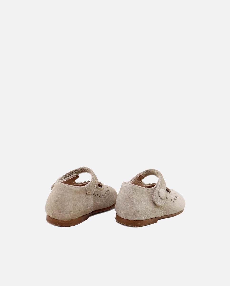 Merceditas de bebé en piel festoneada - Eli 1957 - Topo Topo-3