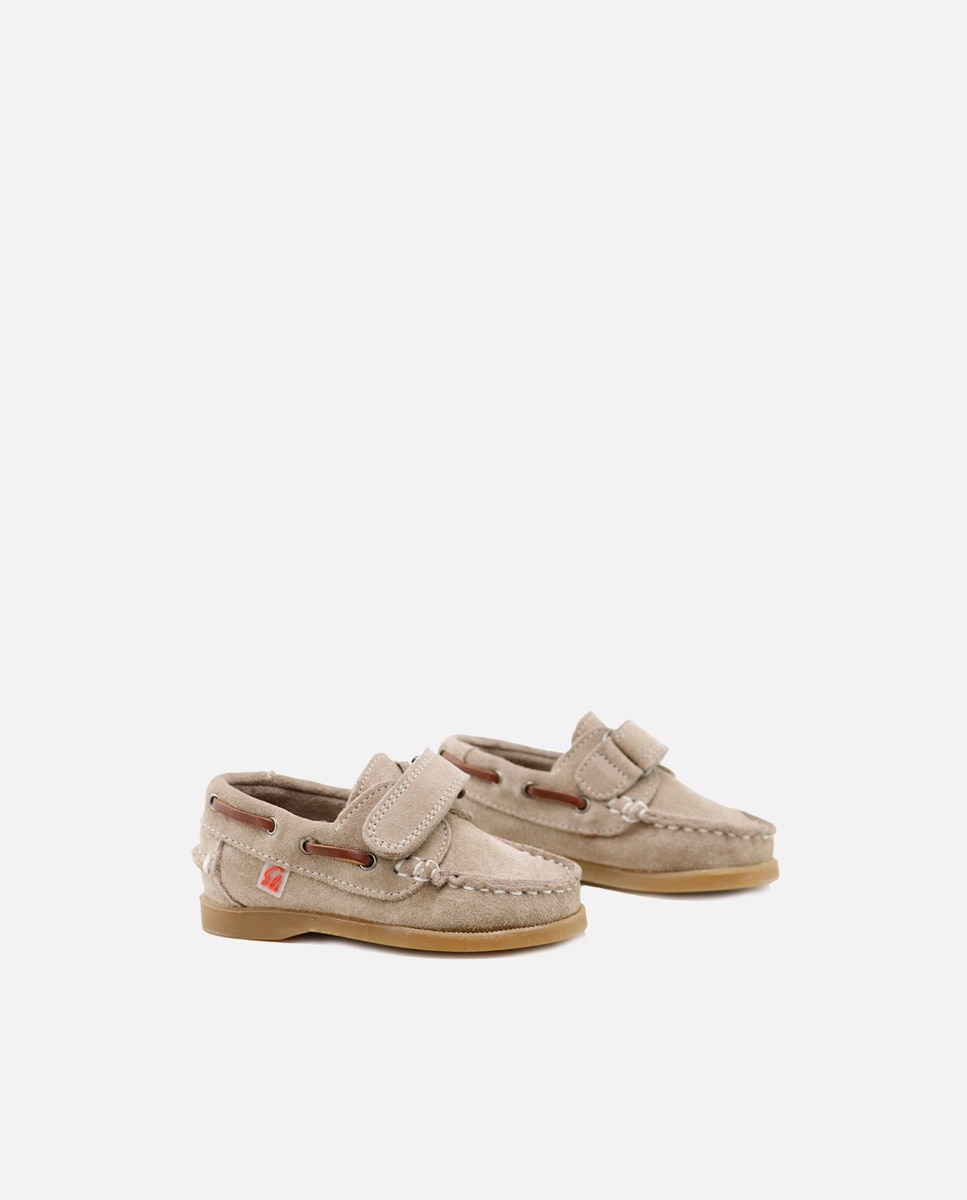 Imagen 2 de Nauticos unisex en piel con cierre adherente - Eli 1957 - Camel Camel