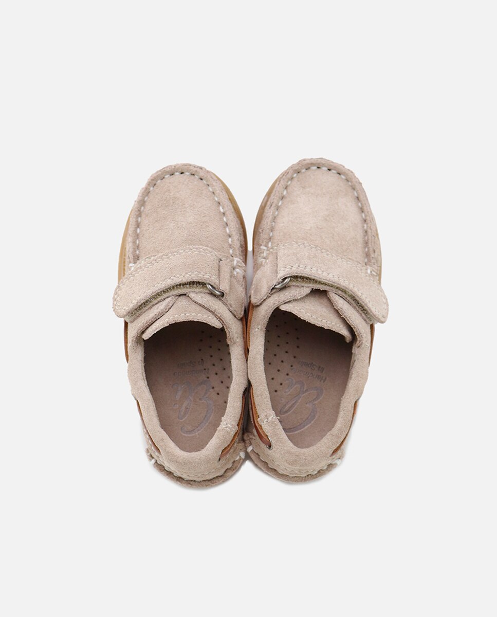 Imagen 4 de Nauticos unisex en piel con cierre adherente - Eli 1957 - Camel Camel