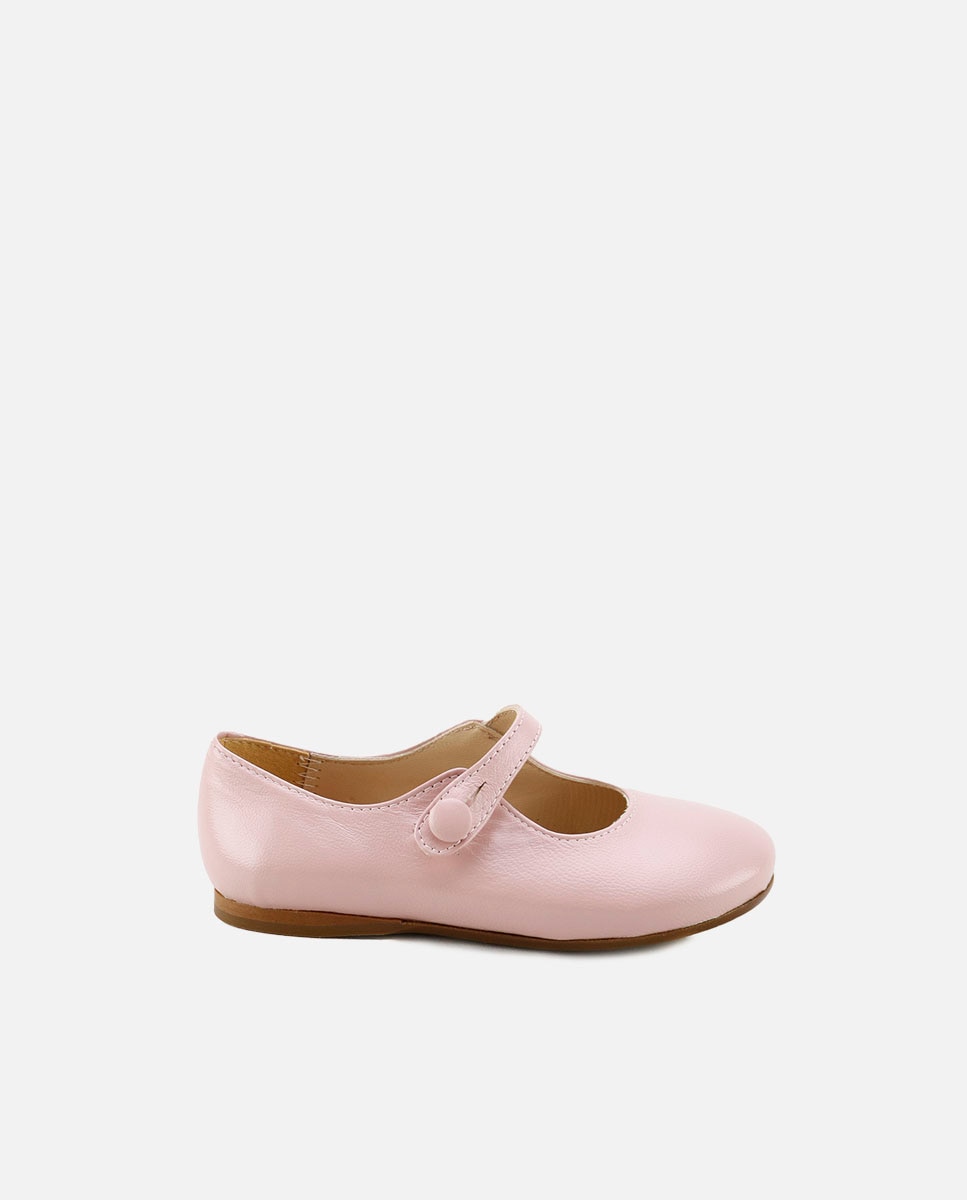 Merceditas de niña en piel blandita - Eli 1957 - Rosa Rosa-1
