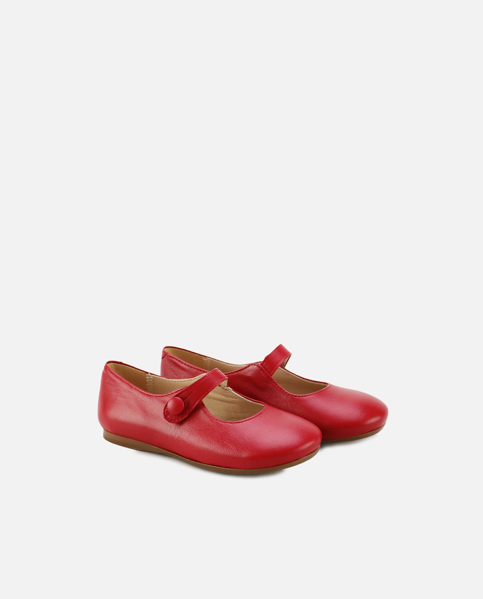 Merceditas de niña en piel blandita - Eli 1957 - Rojo Rojo-2