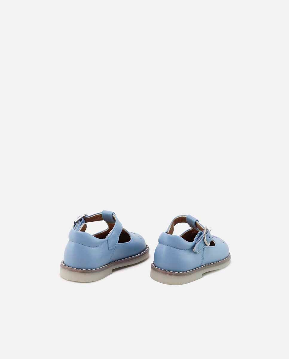Pepitos de bebé en piel perforada - Eli 1957 - Azul Azul-3