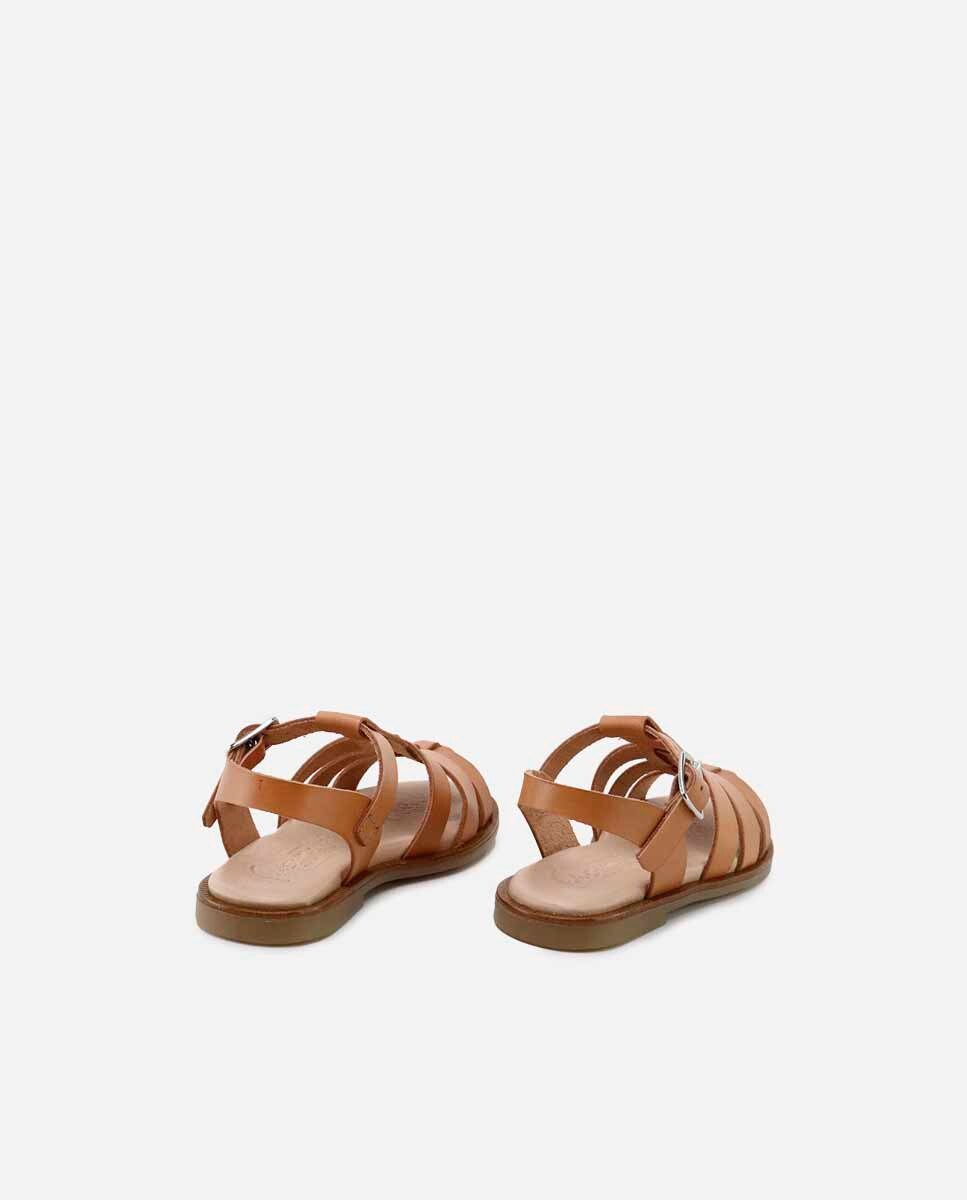 Eli 1957 - Sandalias de niña en piel con hebilla.