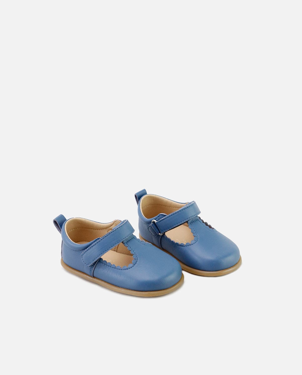Pepitos barefoot piel - Eli 1957 - Azul Azul-2