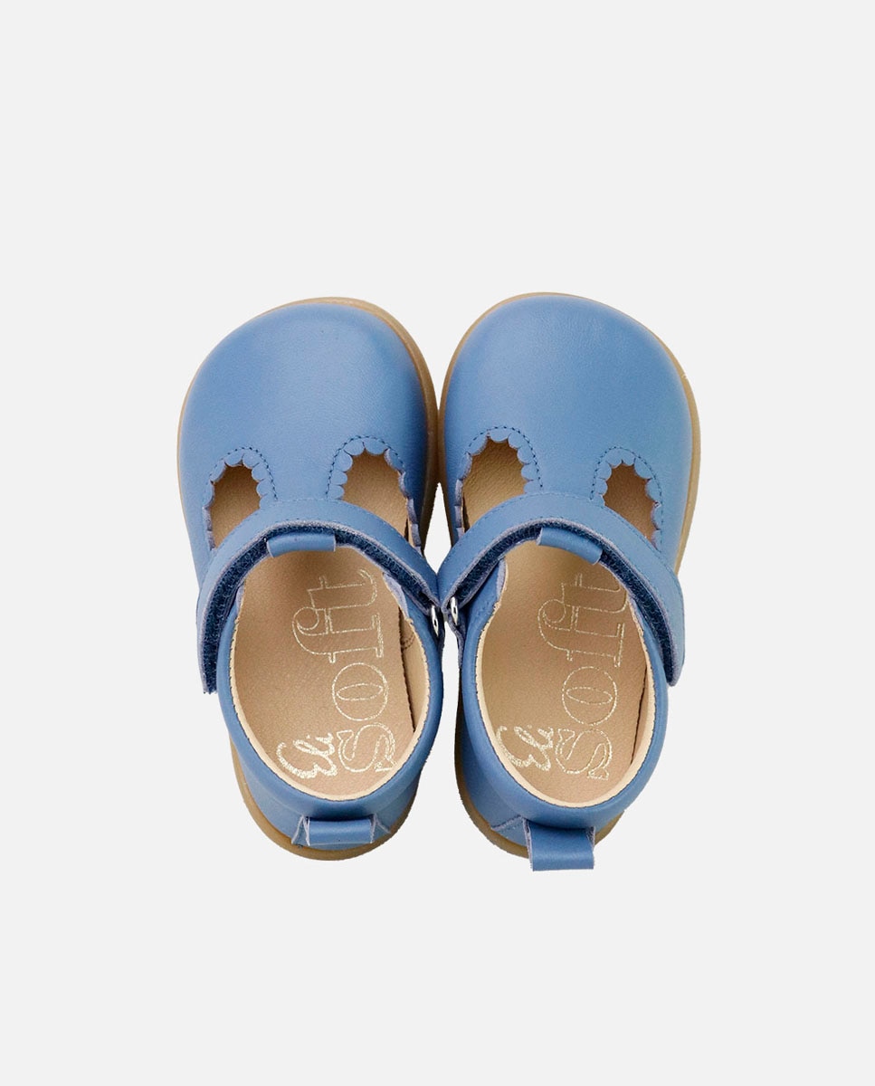 Pepitos barefoot piel - Eli 1957 - Azul Azul-4