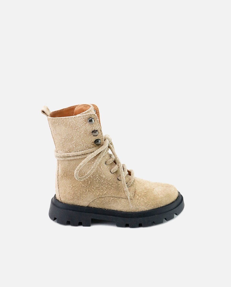 Botas militares piel - Eli 1957 - Crema Crema-1