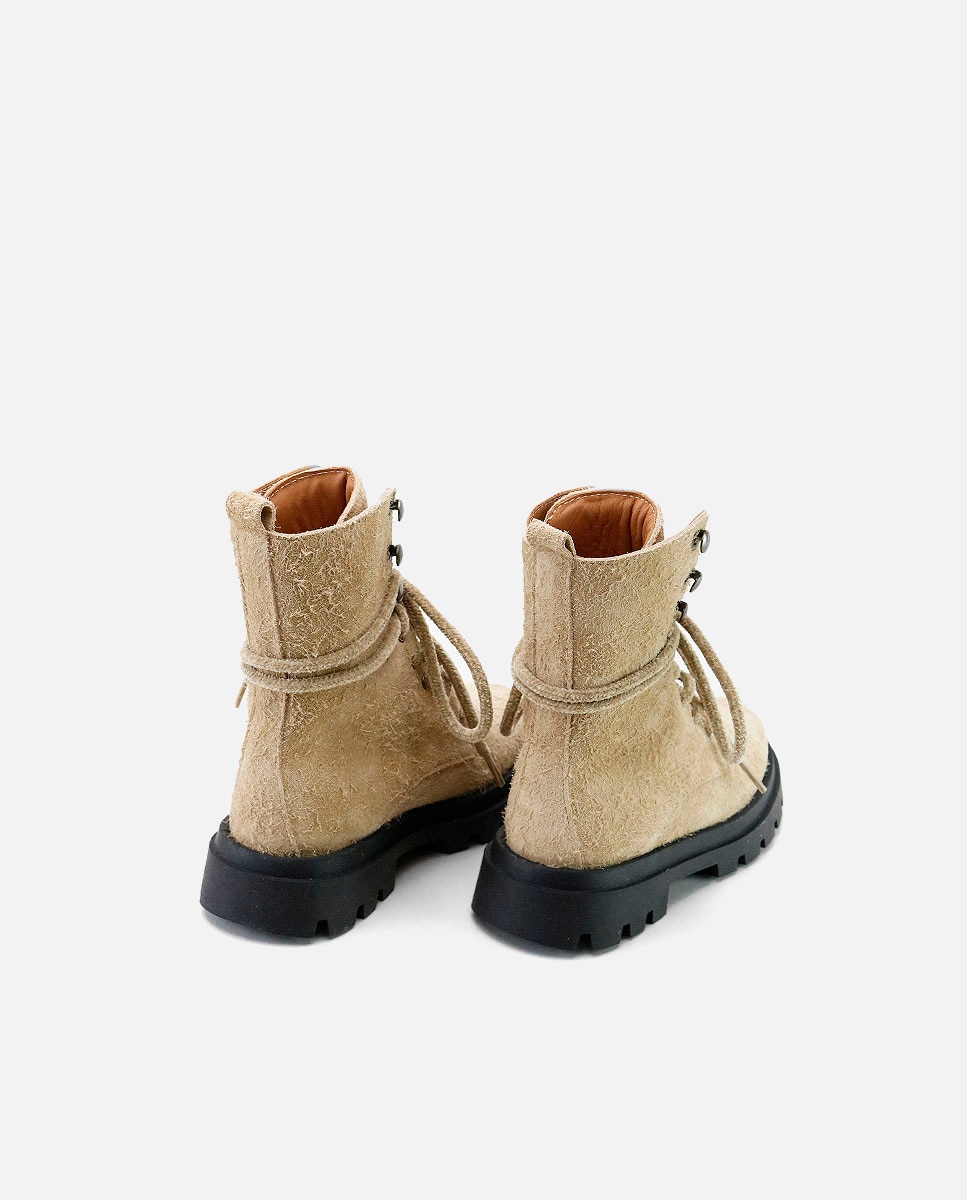 Botas militares piel - Eli 1957 - Crema Crema-3