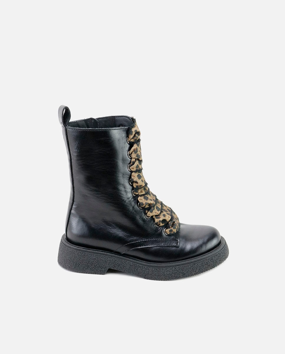 Botas militares piel - Eli 1957 - Negro Negro-1